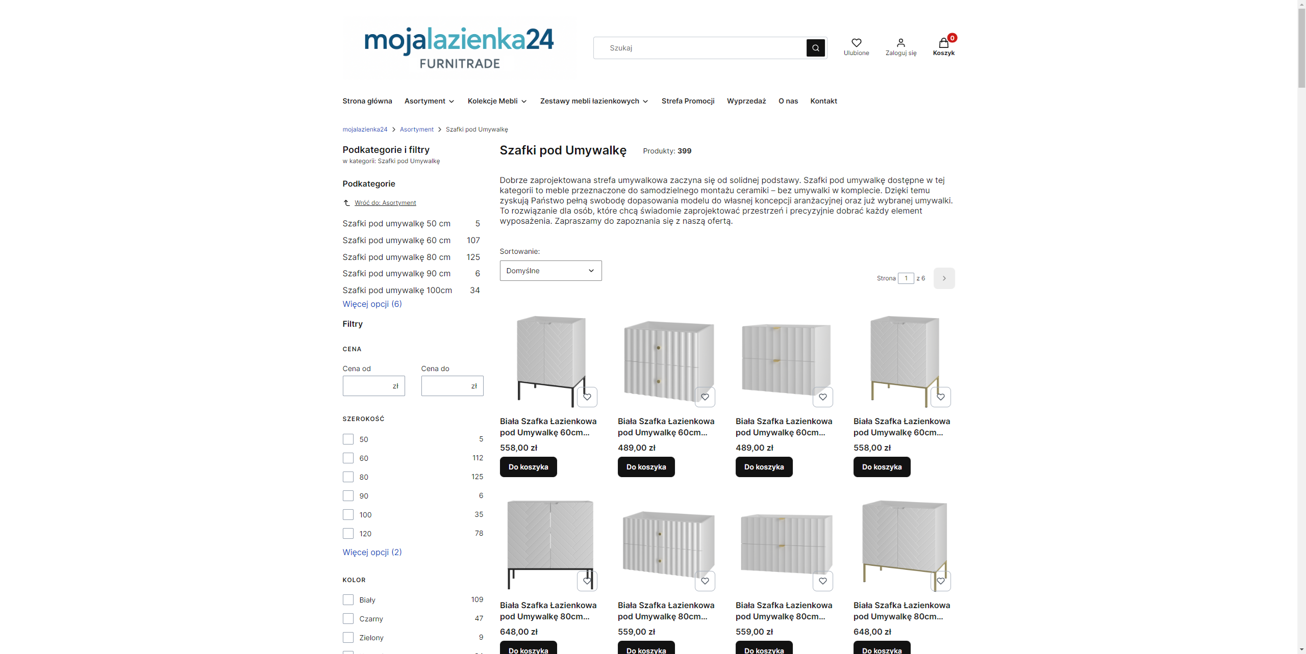 Szafka pod umywalkę stojąca czy wisząca - co wybrać?