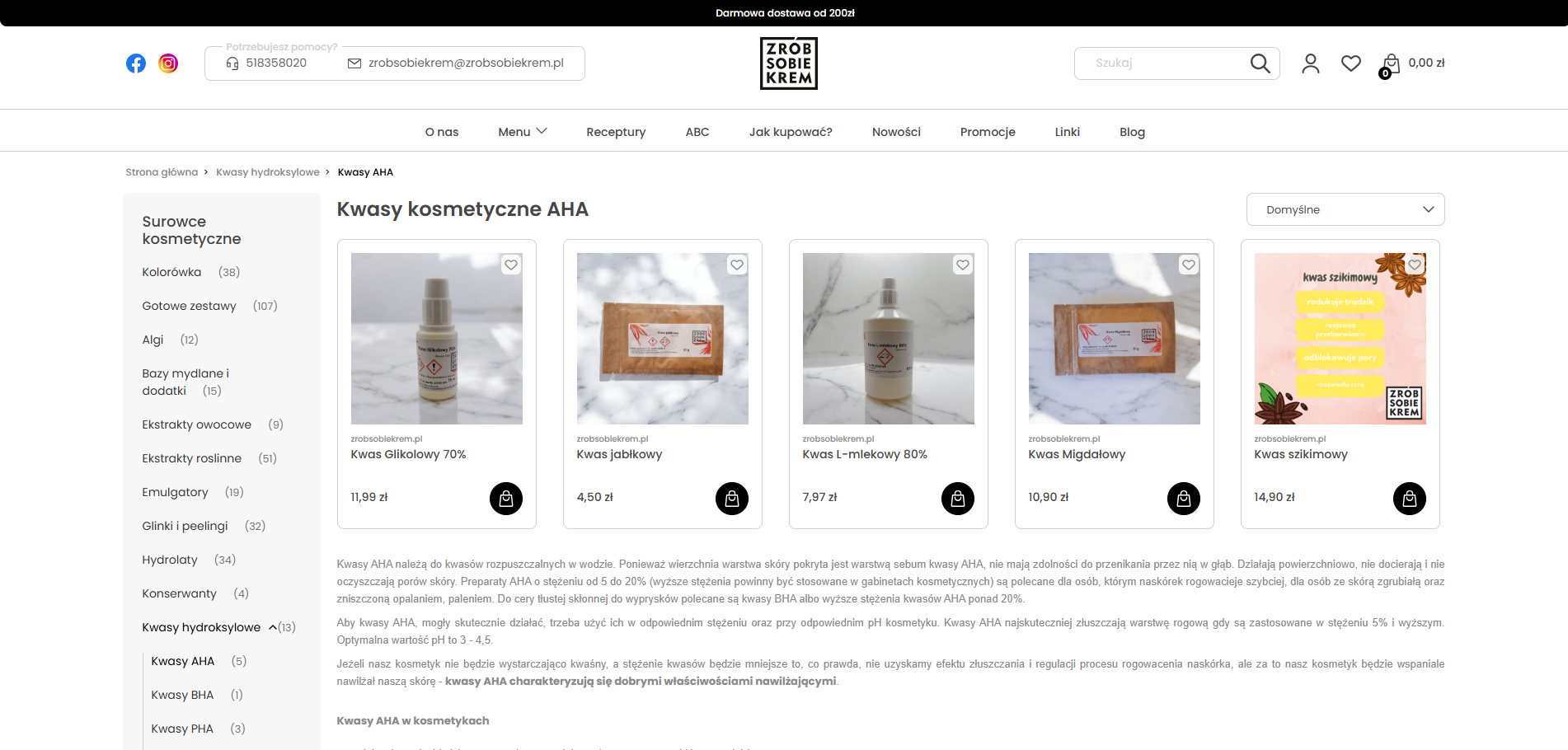 Kwasy AHA - czym są i jak działają na Twoją skórę?